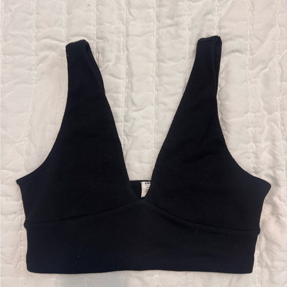 BP Black V-Neck Bralette